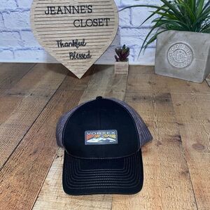 Vortex Gray Black Snapback Adjustable Hat